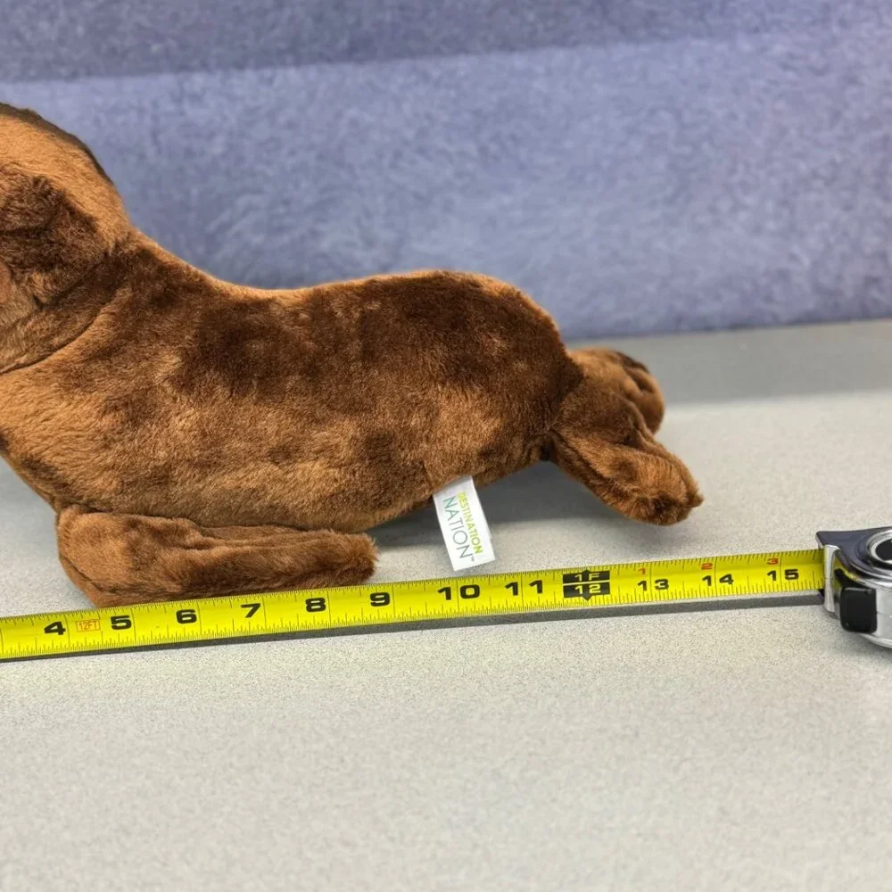 Aurora World Destination Nation Plush Seal Brown Soft Cuddly Stuffed Animal 2019